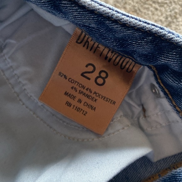 Driftwood Women's Meg Blue Jeans - size 28 - fray hem - Picture 3 of 9